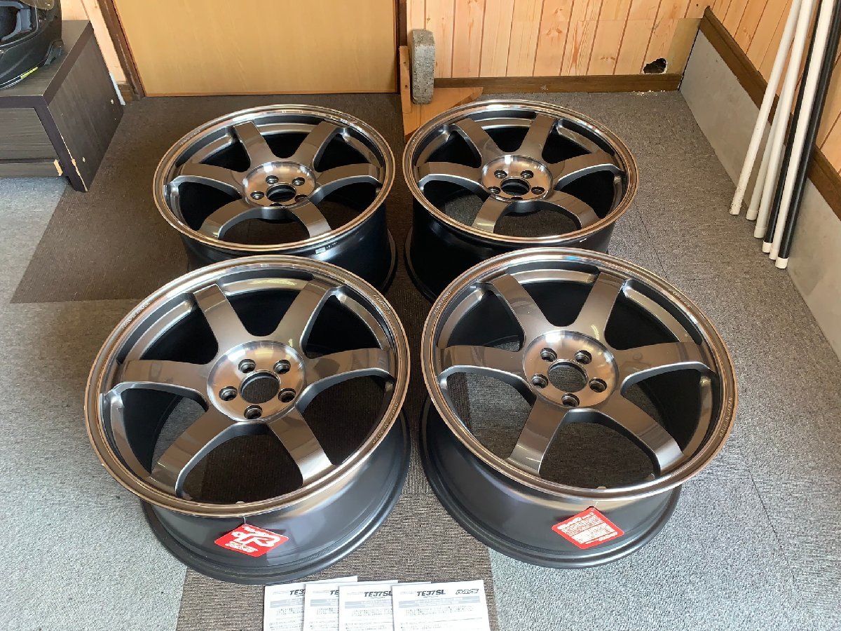 在庫あり【4本価格】 TE37SAGA SL 18×9.5J +45 5H-100 FACE-4 トヨタ86 
