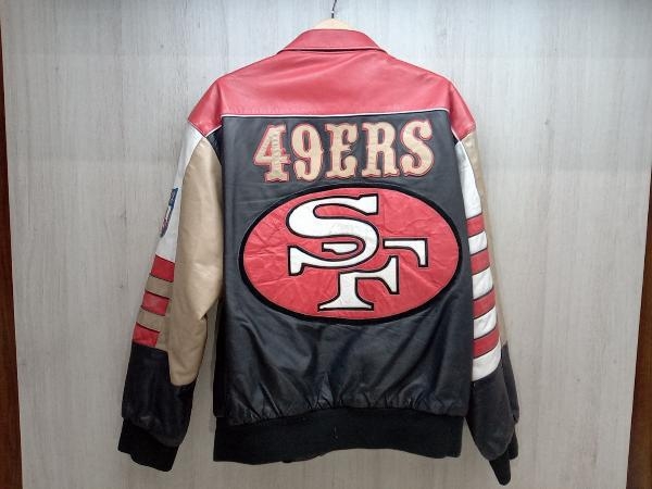 現状品] NFL 49ers RN76599 ジェフ・ハミルトン製 リバーシブル レザー 