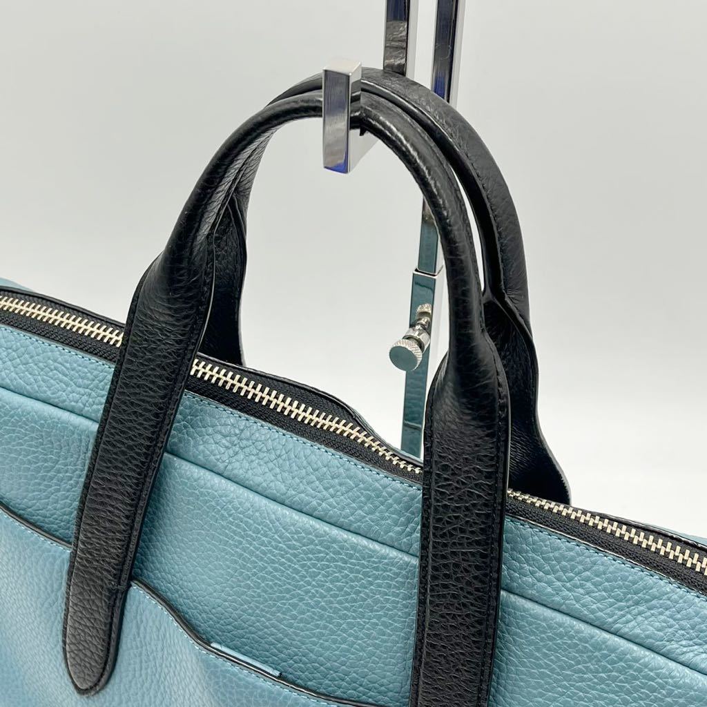 COACH ライトブルービジネスバッグ 【公式通販】