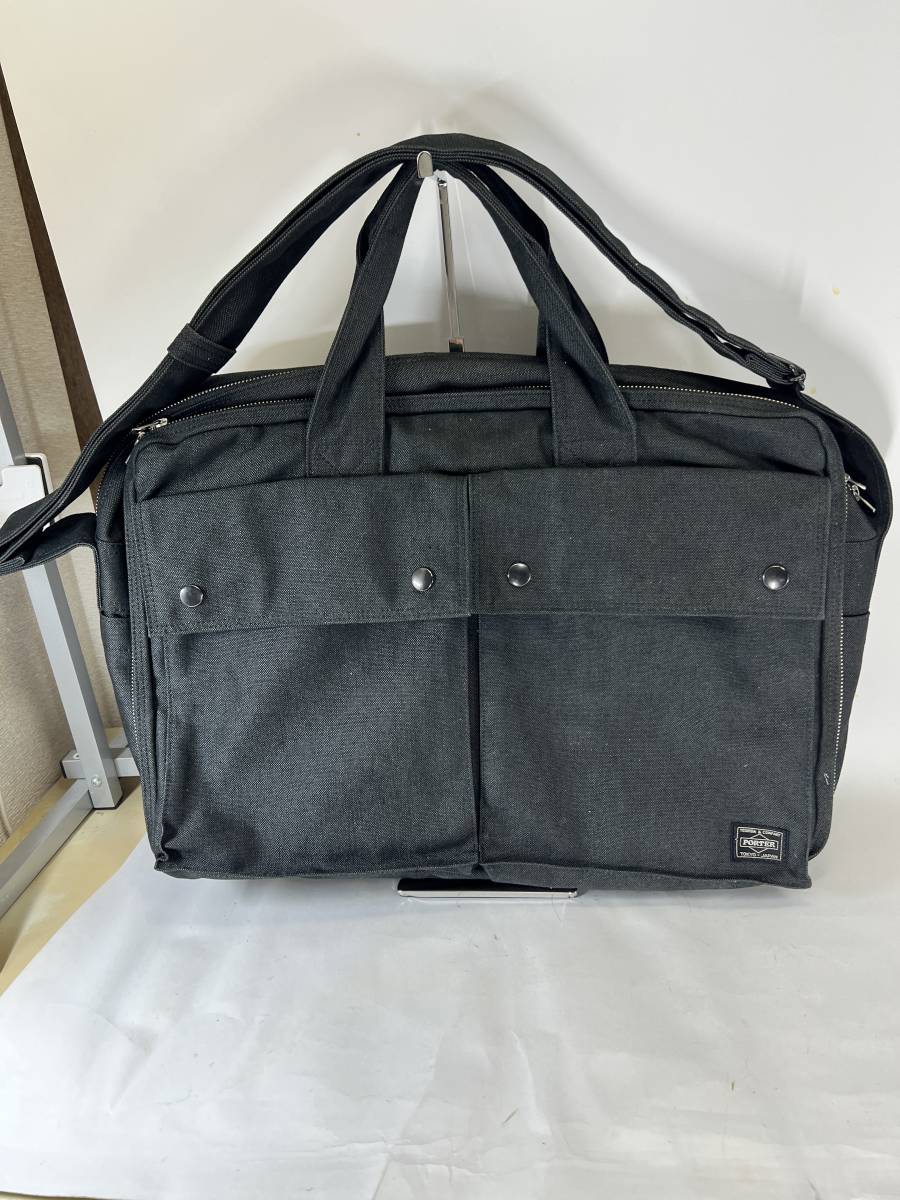 【送料無料】■美品★ポーター★スモーキー★オーバーナイター★品番：592-06361★正規品★旅行★出張★