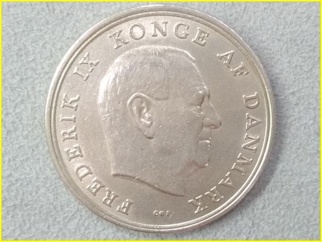 デンマーク 5クローネ 硬貨/1964年 5 KRONER 旧硬貨/コイン