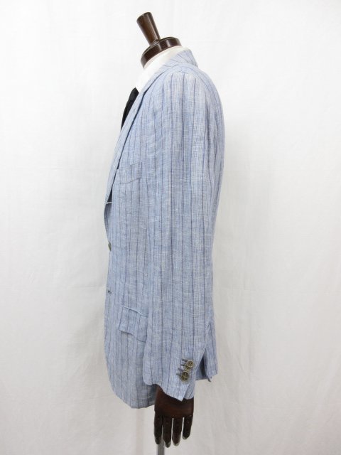 キートン キトン Kiton】リネン100％ シングル3ボタン段返り