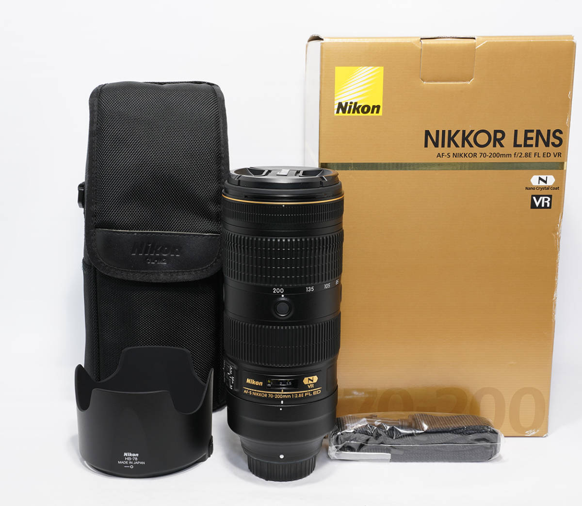 美品 動作保証 ニコン Nikon AF-S NIKKOR 70-200mm F2.8E FL ED VR 箱 