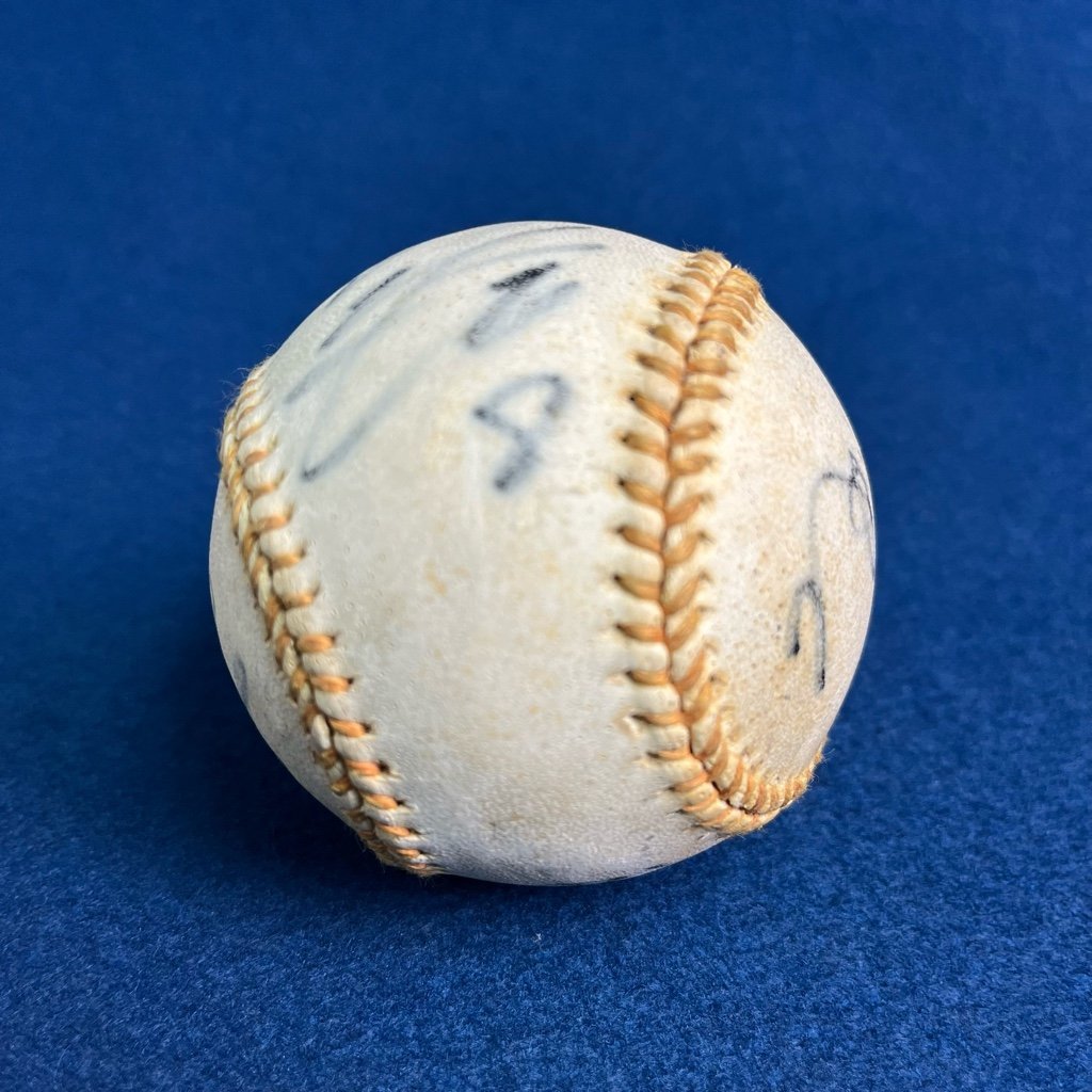 希少 77～82年 広島カープ CBL 直筆サインボール 山本浩司 水谷実雄