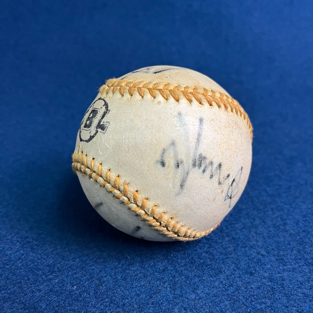 希少 77～82年 広島カープ CBL 直筆サインボール 山本浩司 水谷実雄