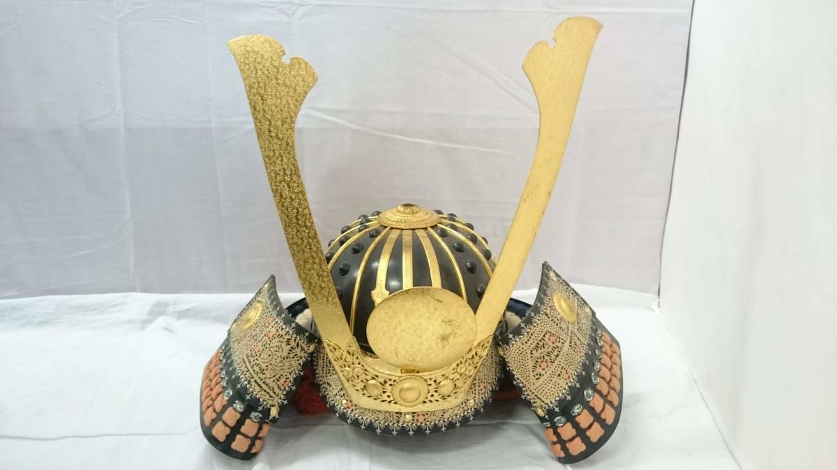 初だし 甲冑 黒胴当世素掛 赤 白 紺/箱付き/旧家蔵出し/鎧/武具/具足