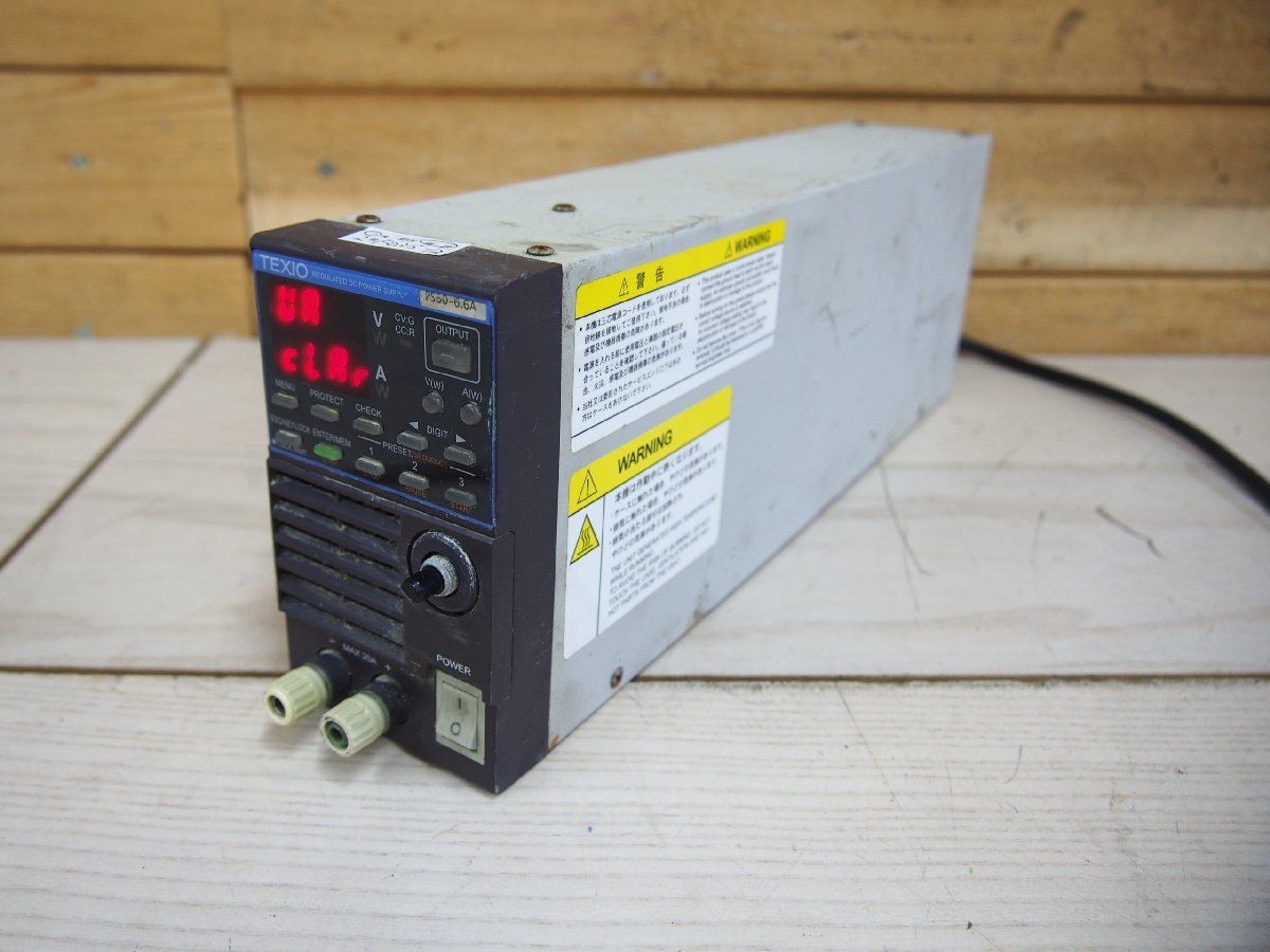 ☆【2F0315-12】 TEXIO テクシオ 直流安定化電源 PS60-6.6A ジャンク