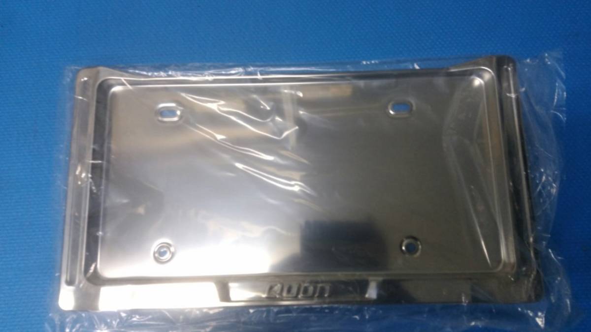 ナンバー枠 新品UD ナンバーフレーム クオン用 - ステンレス①｜Yahoo 