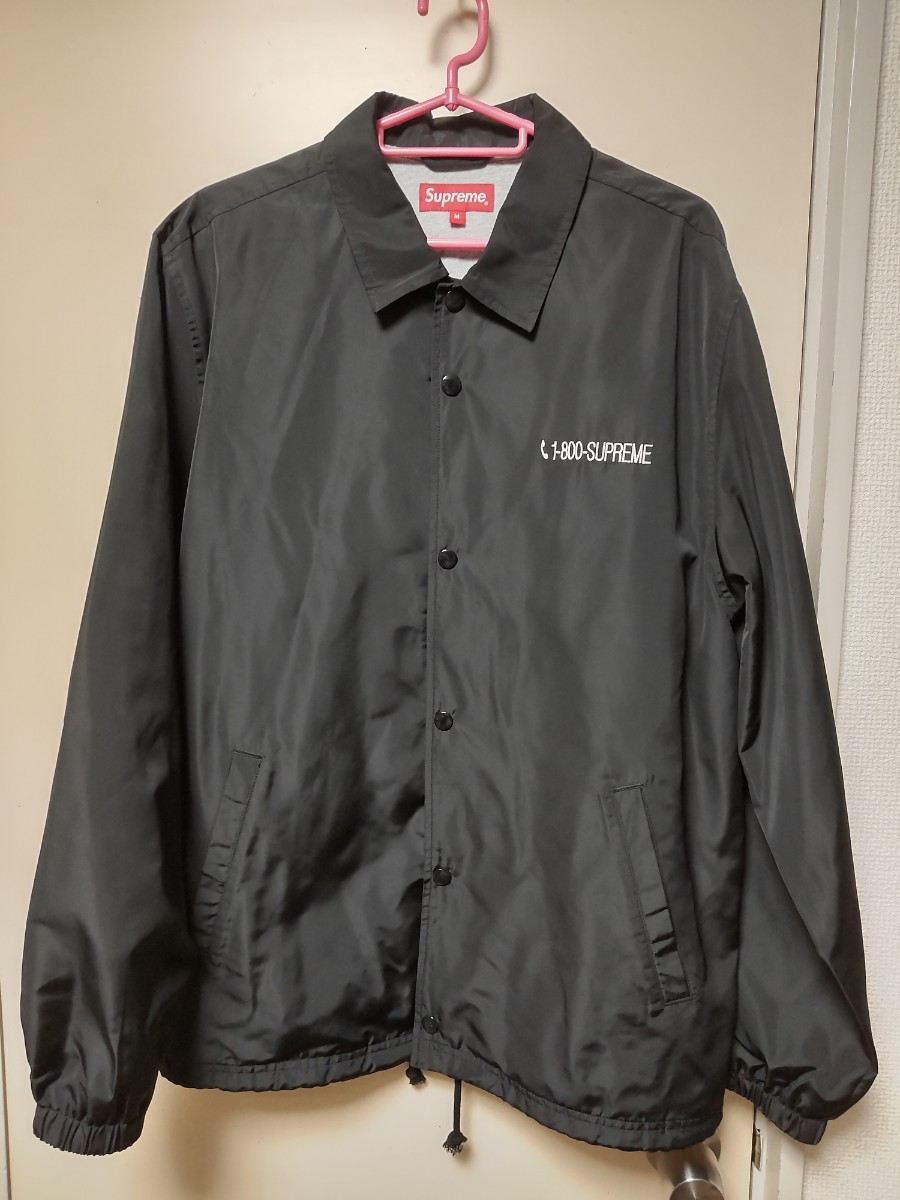 SUPREME 19AW 1-800 ロゴ コーチジャケット 1-800 Coaches SUPREME 19AW 1-800 ロゴ コーチジャケット 1-800 Coaches