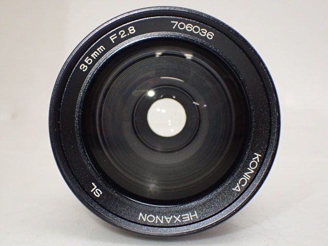 KONICA HEXANON SL 35mm F2.8 コニカ 小西六 ヘキサノン 単焦点レンズ 