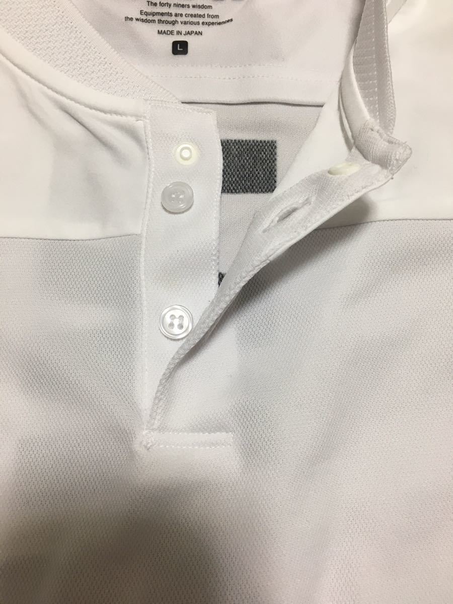 tfw49 カラーレスポロシャツホワイトL junhashimoto ゴルフ