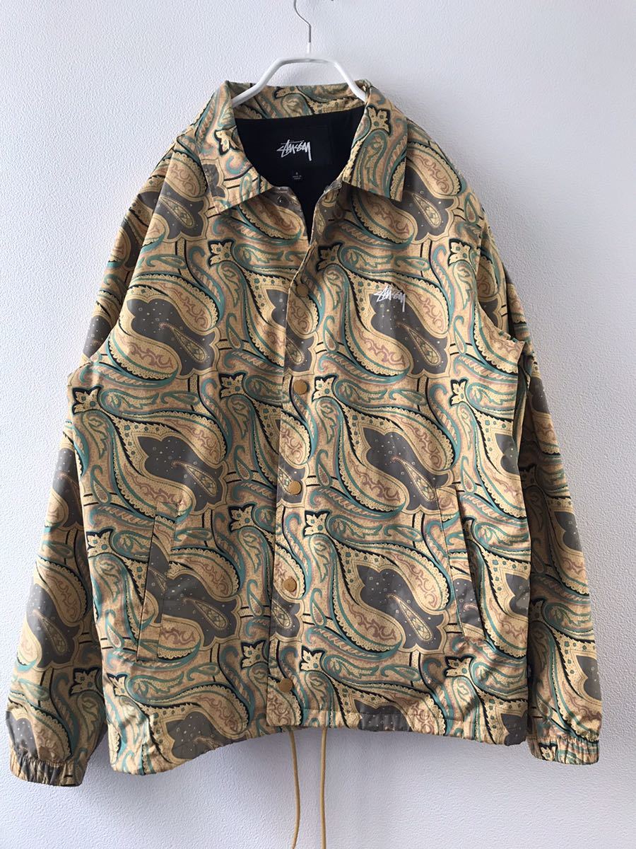 【Stussy】 ペイズリー柄 コーチジャケット　アウター STUSSY（ステューシー） ジャケット メンズ Paisley Coach(stussy JKT