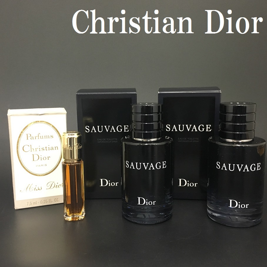 T】【7980】 香水 Dior SAUVAGE 60ml 残9割 Christian dior EAU DE