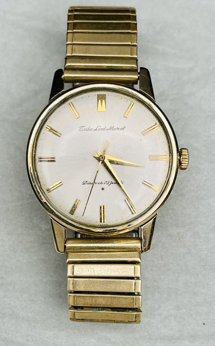 セイコー 手巻き ロードマーベル 腕時計 23石 ゴールド 稼働品 SEIKO