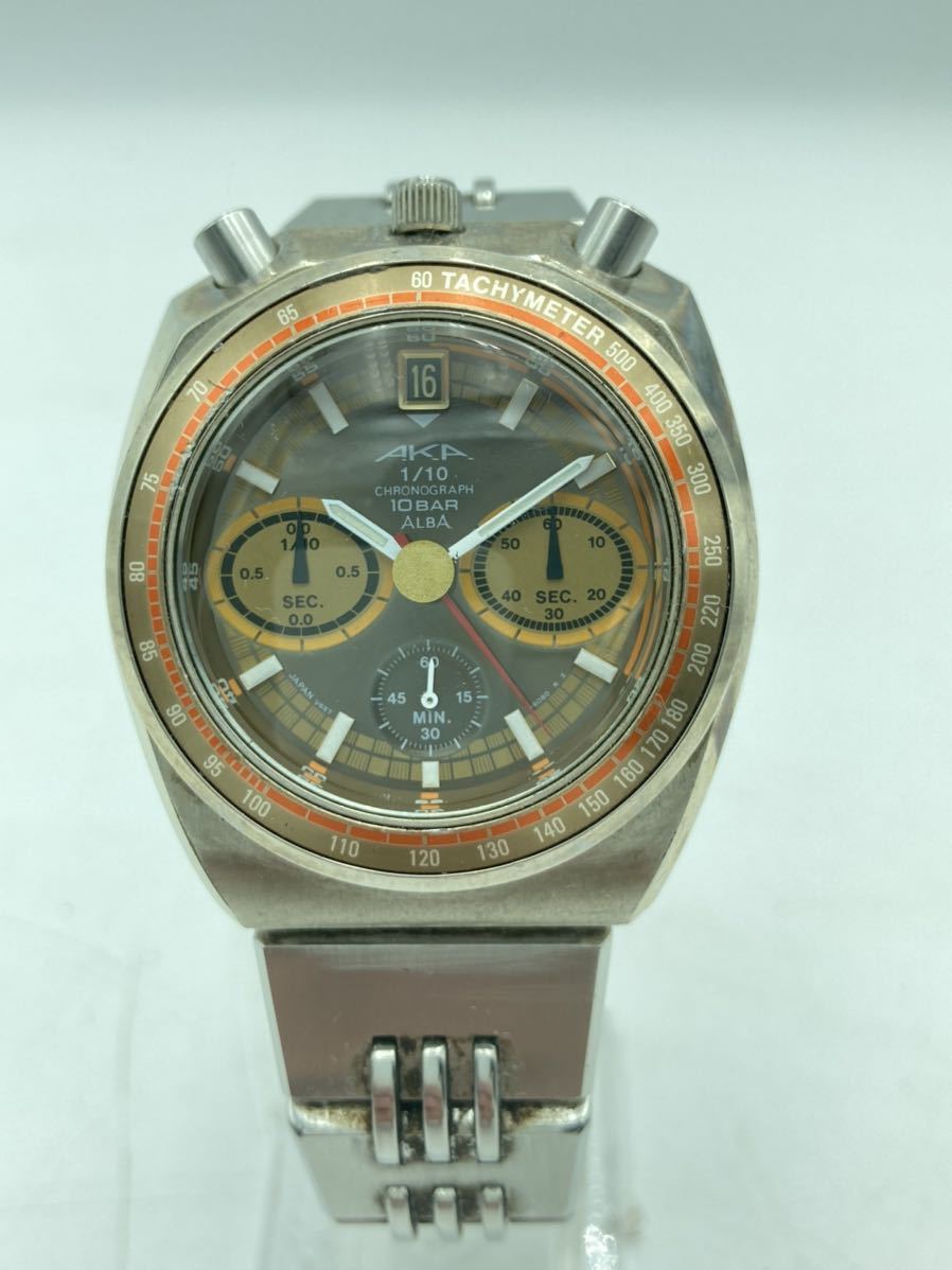 アルバ　クロノグラフ　QUARTZ メンズ腕時計 