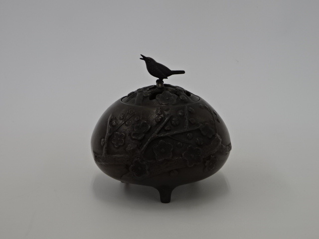  J20339 吉秀作 鋳銅 花鳥 香炉 香道具 置物(その他)｜売買されたオークション情報、yahooの商品情報をアーカイブ公開 - オークファン その他