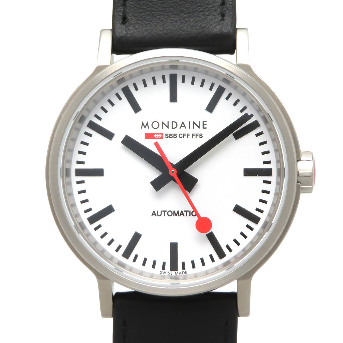 モンディーン エヴォ2 オートマティック MST.4161B.LB 自動巻き ステンレススティール メンズ MONDAINE 中古 【時計】