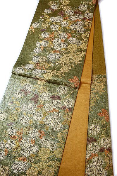 送料無料】訪問着 袋帯 帯揚げ 帯締め4点セット 辻が花 紫色 絞り