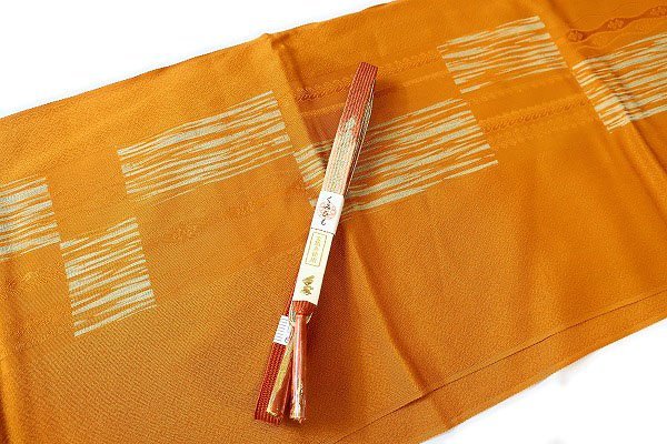 送料無料】訪問着 袋帯 帯揚げ 帯締め4点セット 辻が花 紫色 絞り