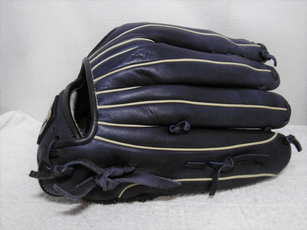 ☆MIZUNO/ミズノ 少年用軟式 外野手 左投げグローブ（紺） Buw