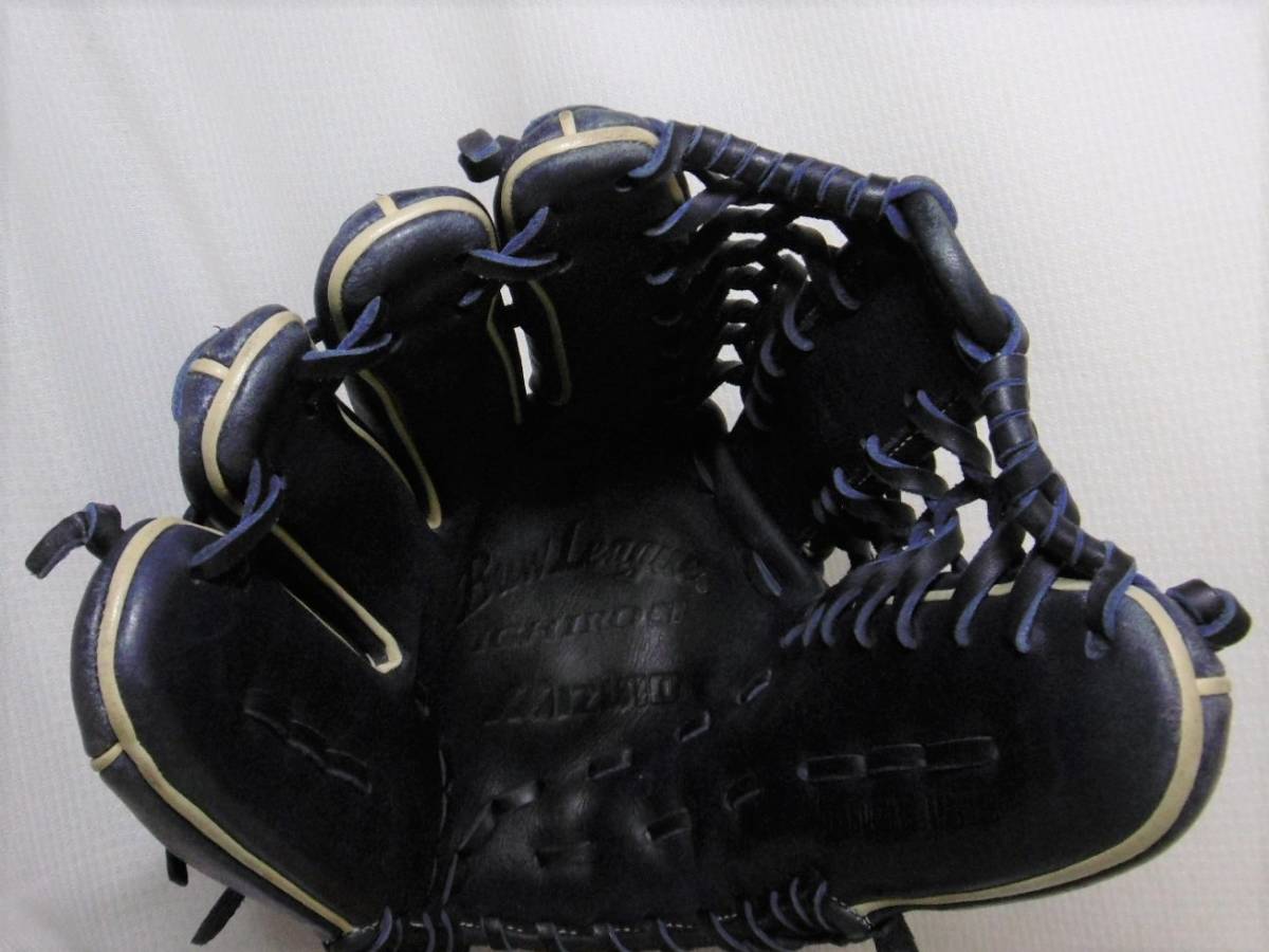 ☆MIZUNO/ミズノ 少年用軟式 外野手 左投げグローブ（紺） Buw