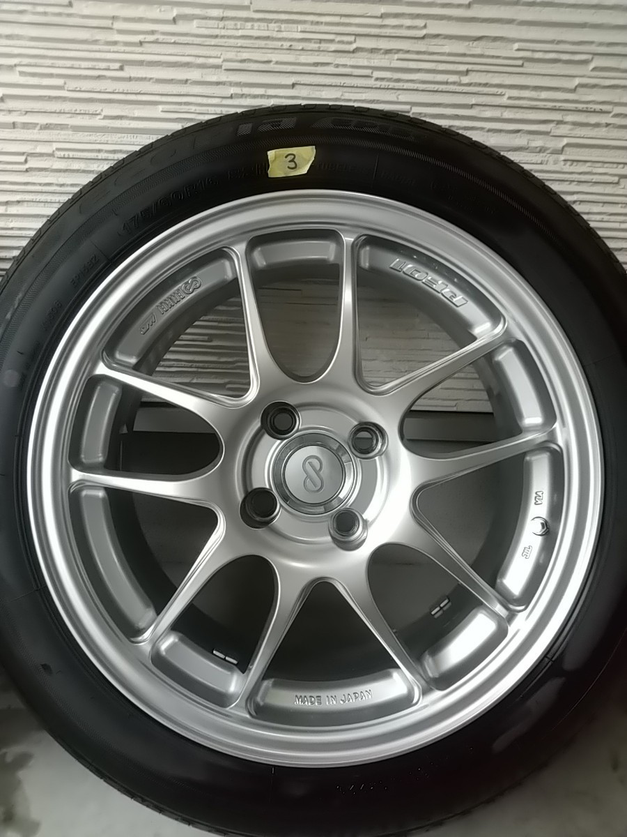 ENKEI エンケイ PF01 16インチ 6.5J +42 PCD100 ブリジストン エコピア 