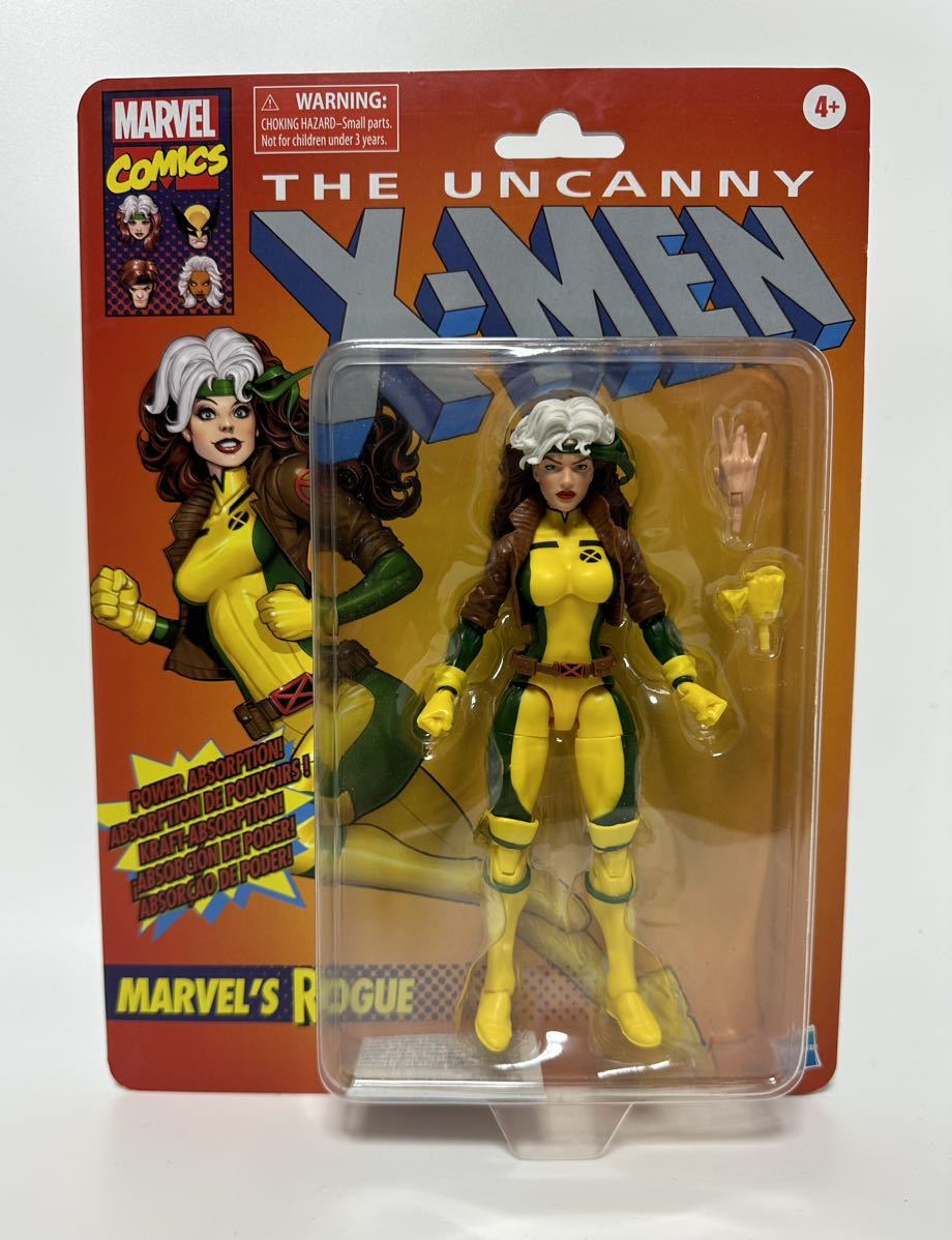 未開封 マーベルレジェンド レトロパッケージ ローグ Marvel Legends Retro Package Rogue Hasbro 1/12 6インチ