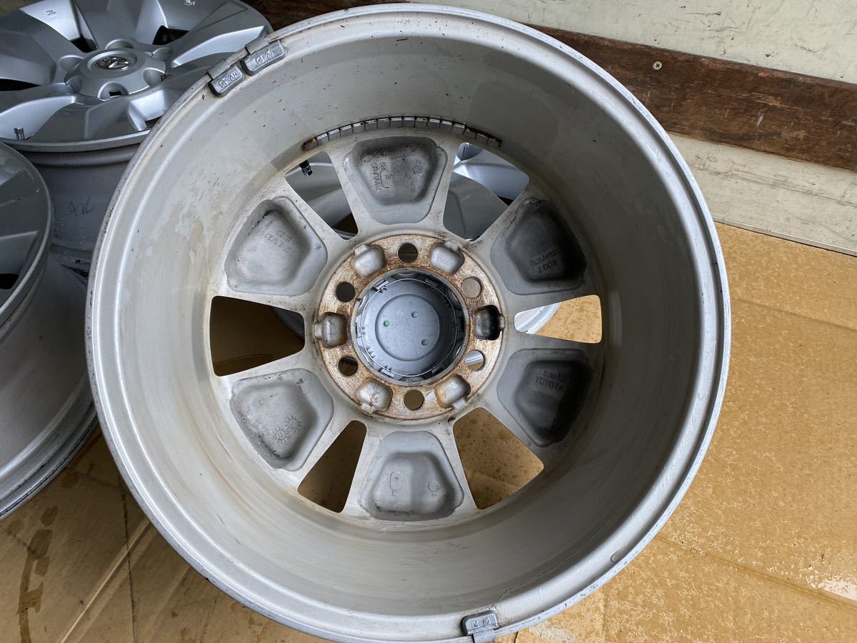 ★☆売り切り トヨタ ハイラックス 125系 ENKEI製 純正アルミホイール 17×7.5J 6H/139.7 4本セット ハイラックス/サーフ/プラド 等☆★ トヨタ 125系 ハイラックス スタッドレス用に 004 旧車(タイヤ