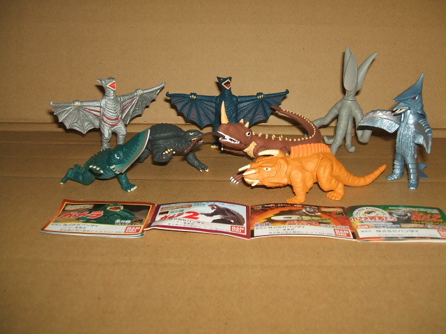 ☆HG昭和ガメラ8体 バルゴン ギャオス バイラス ギロン ジグラ