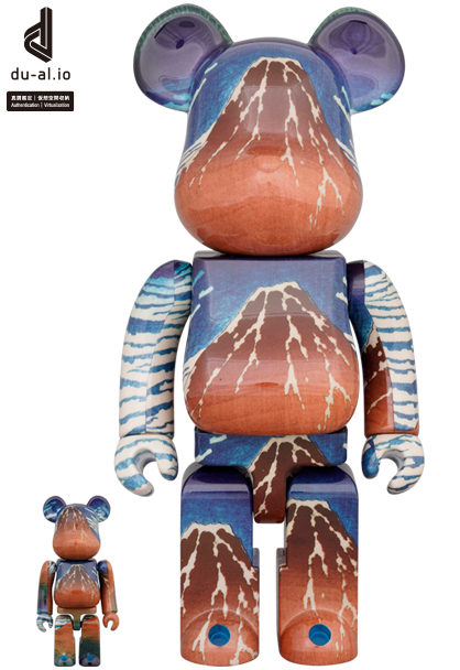本物保証，人気セール BE@RBRICK ベアブリック &times; 葛飾北斎 MEDICOM TOY メディコムトイ 冨嶽三十六景 凱風快晴 モデル 400% ＆ 100% 本物 325N(キューブリック、ベアブリック)｜売買されたオークション情報、yahooの商品 キューブリック、ベアブリック
