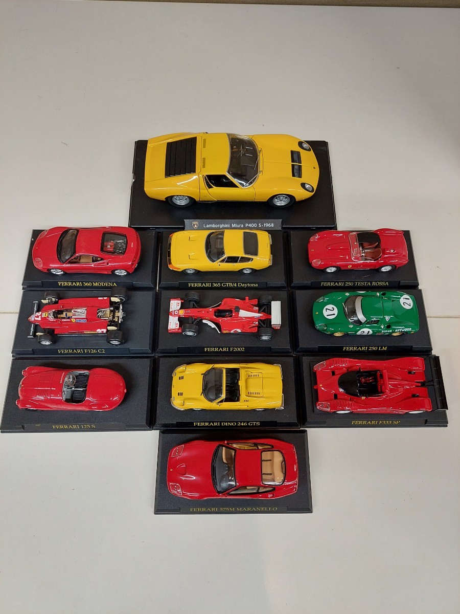 ランボルギーニ フェラーリなど ミニカー まとめて11台セット
