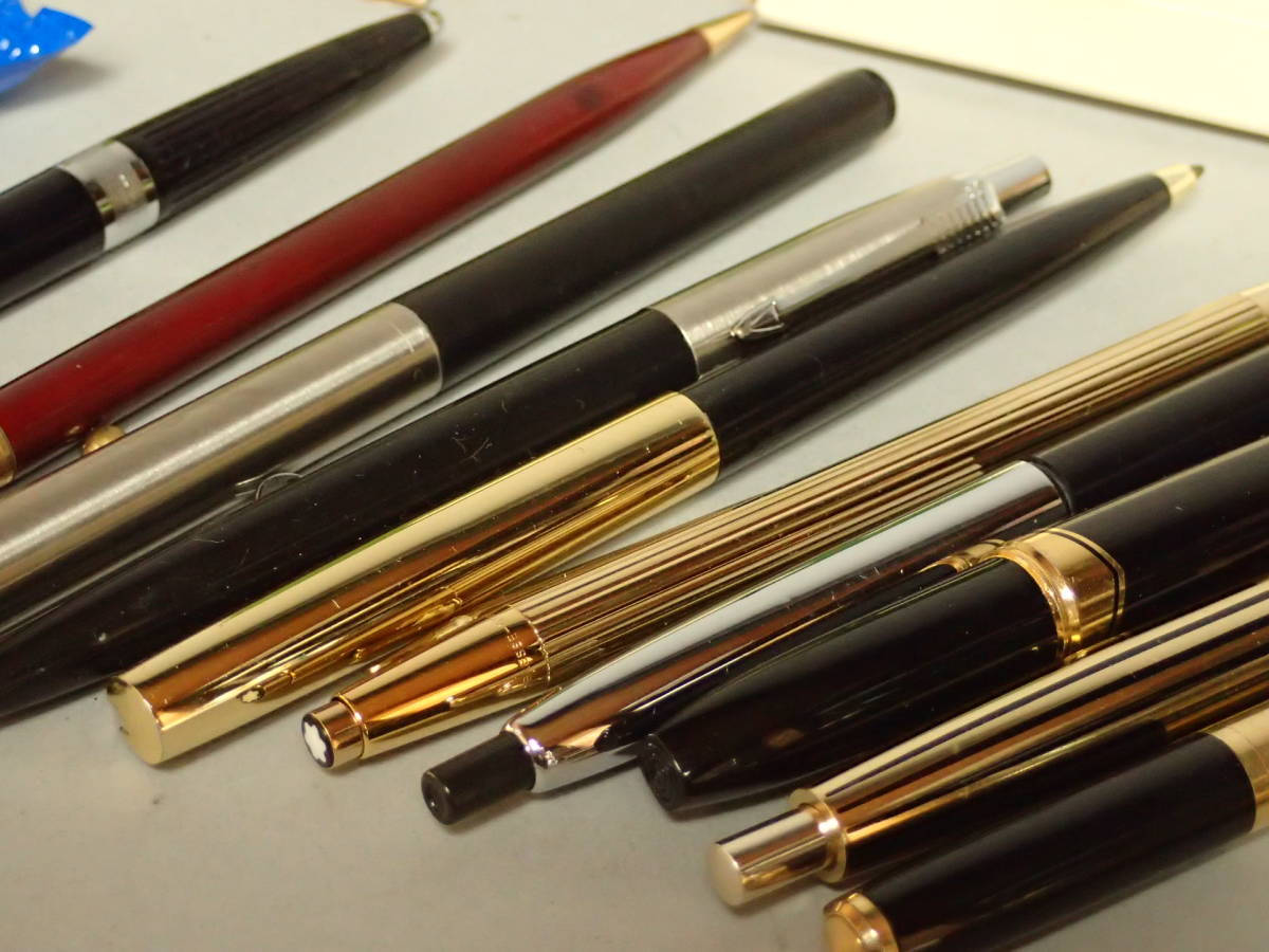 Pilot- parker ボルペン３個セット ZX-154 ボールペン まとめて PARKER PILOT 他 文房具 筆記用具 文具