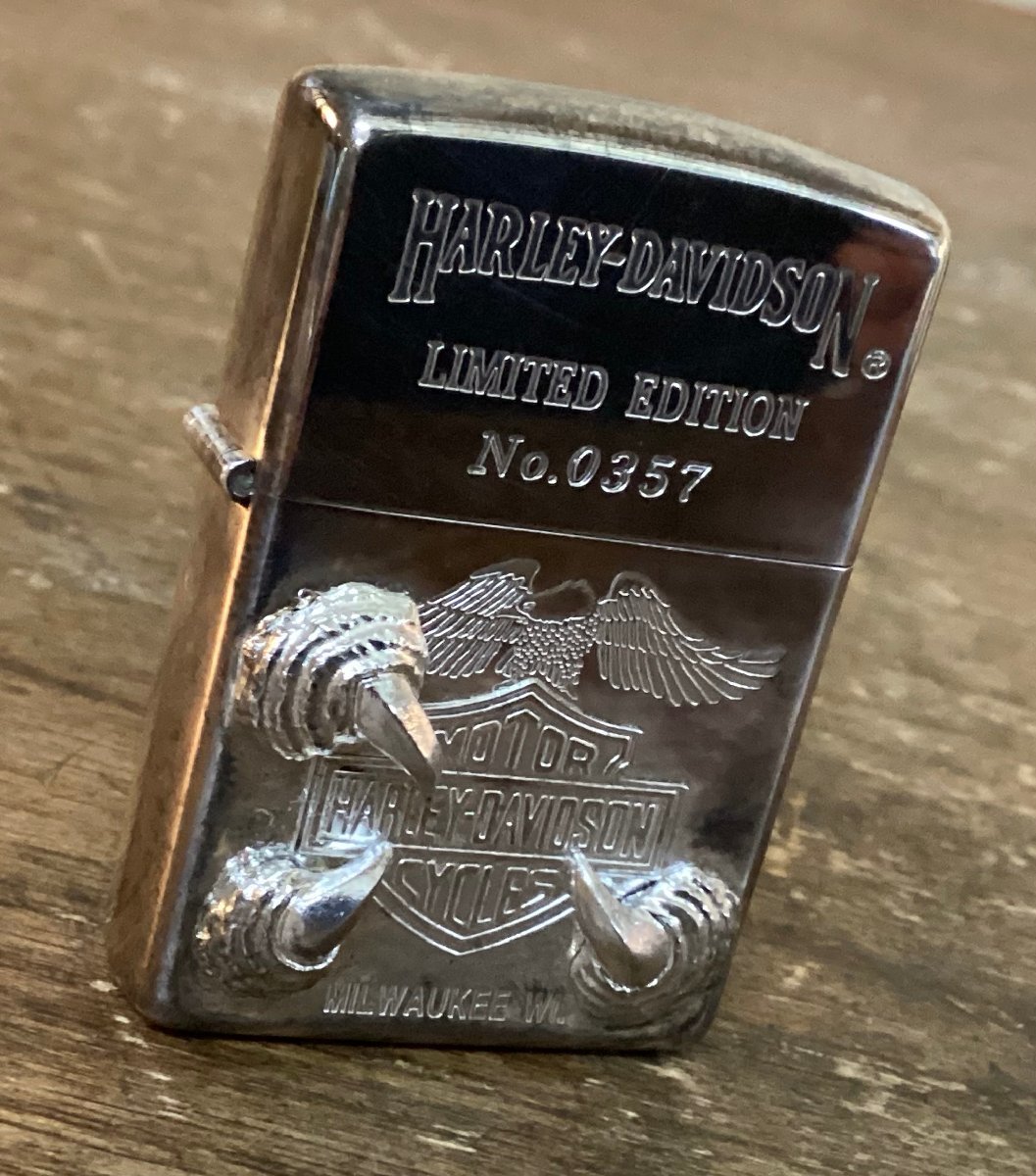 CC-9116 ■送料無料■ ハーレーダビッドソン ジッポー ZIPPO ライター オイルライター 0357 煙草 タバコ 喫煙具 62g●ジャンク扱い /くGOら