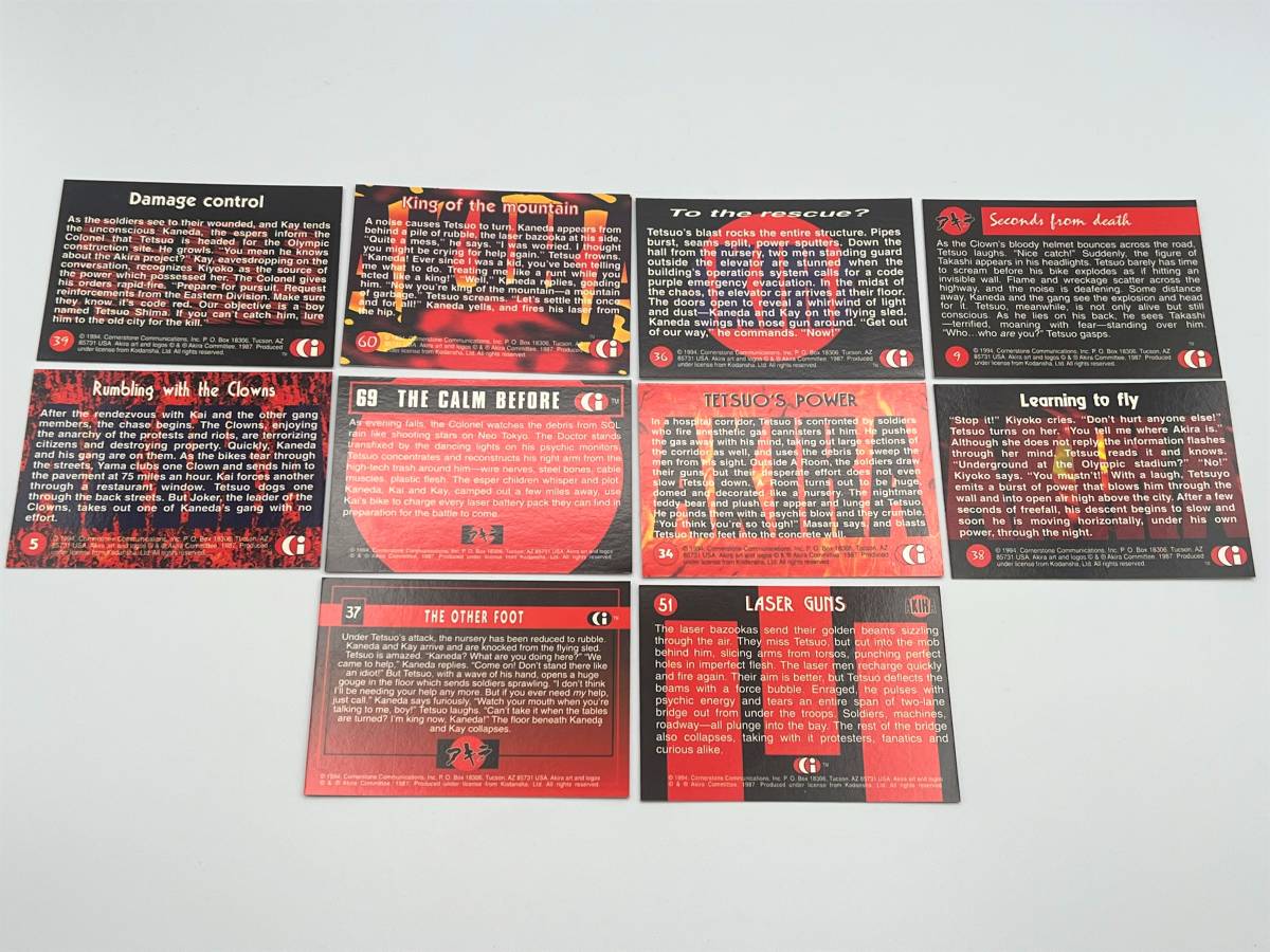 i927K AKIRA アキラ トレーディングカード 海外版 未開封10枚8セット＋