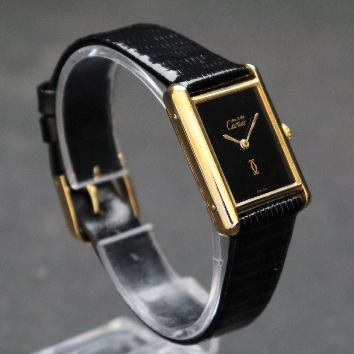 OH済 CARTIER カルティエ マストタンク ヴェルメイユ LM 手巻 SV925 銀