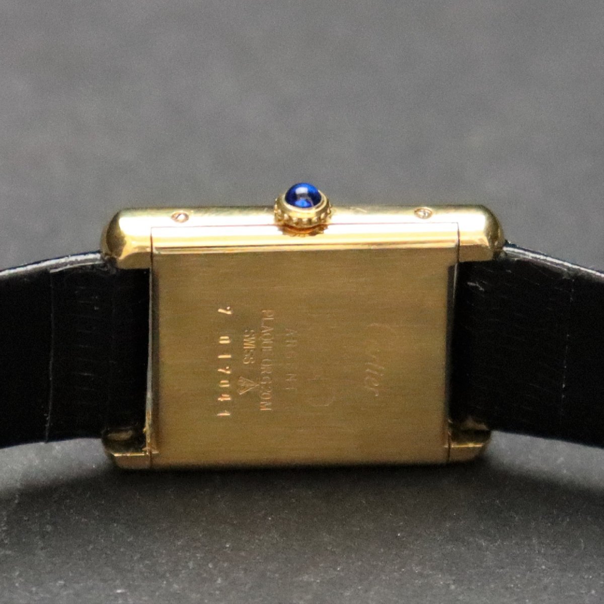 OH済 CARTIER カルティエ マストタンク ヴェルメイユ LM 手巻 SV925 銀
