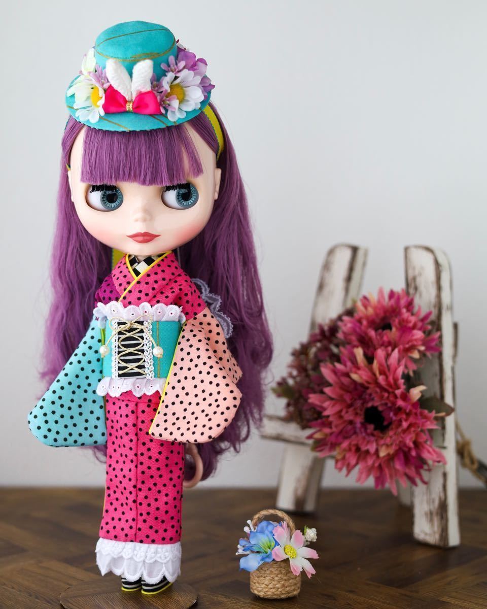 〓 さくら茶 〓 ブライス着物【春うらら(ピンク)セット】 Blythe
