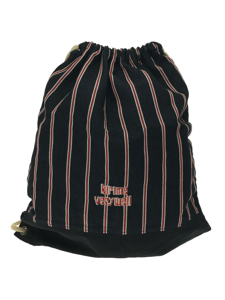 Kirime◆リュック/コットン/NVY/ストライプ
