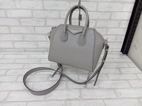 GIVENCHY ジバンシイ アンティゴナ ミニ レディース グレー 2WAYバッグ ハンドバッグ ショルダーバッグ made in italy 店舗受取可