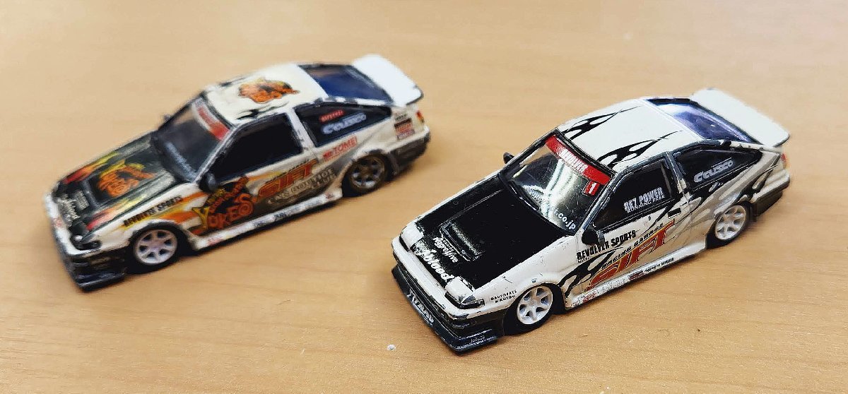 送料185円 HOT WORKS ホットワークス 1/64 AE 86 スポーツ