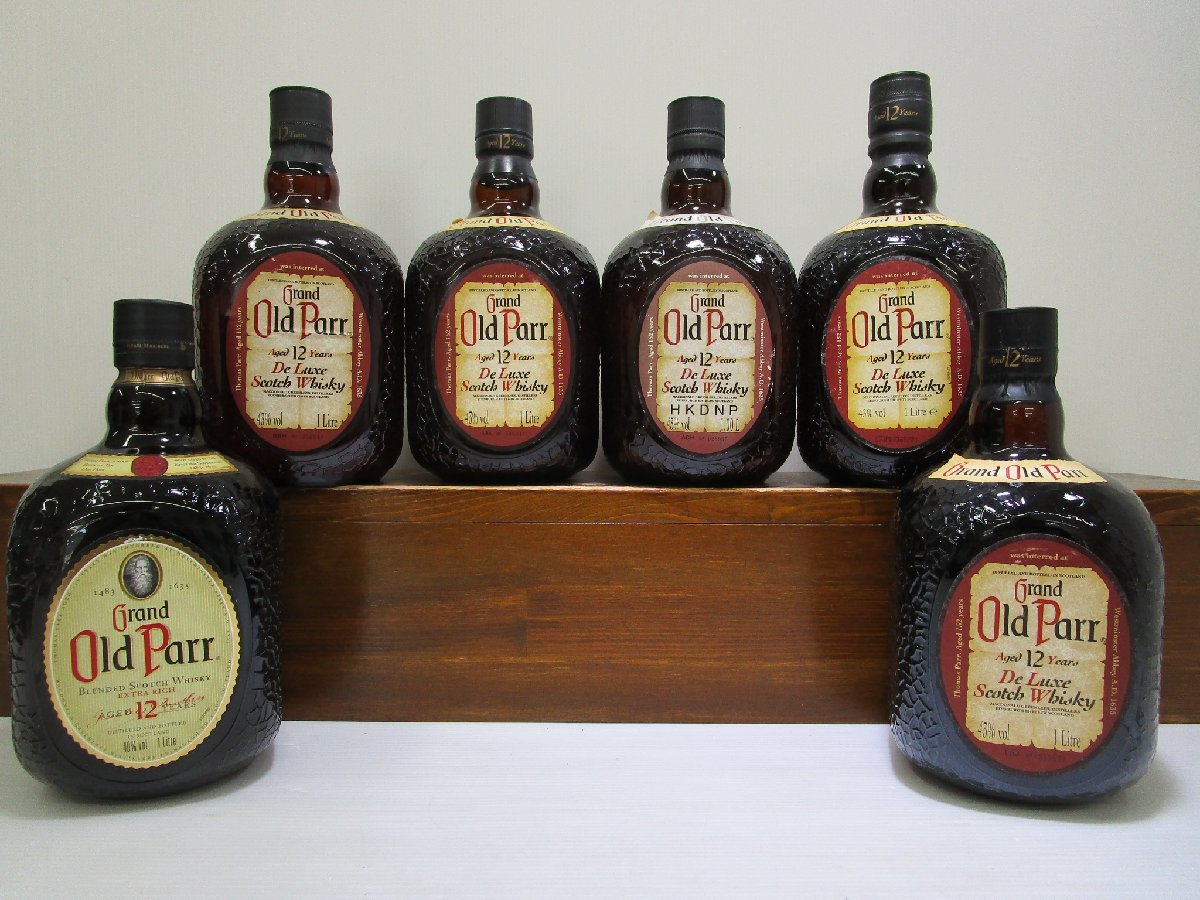 6本セット オールドパー 1000ml/1L 40，43% Old Parr スコッチ