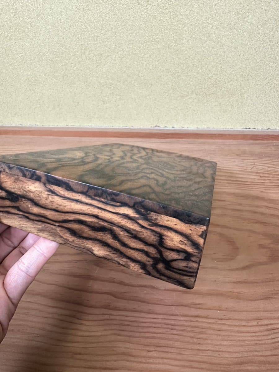 黒柿 孔雀杢 無垢 文箱 硯箱 民藝 (硯箱、文箱)｜売買された