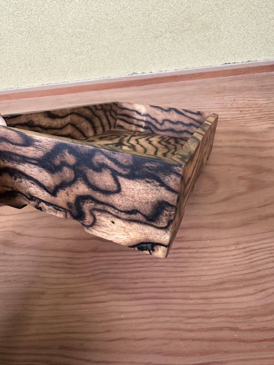 黒柿 孔雀杢 無垢 文箱 硯箱 民藝 (硯箱、文箱)｜売買された