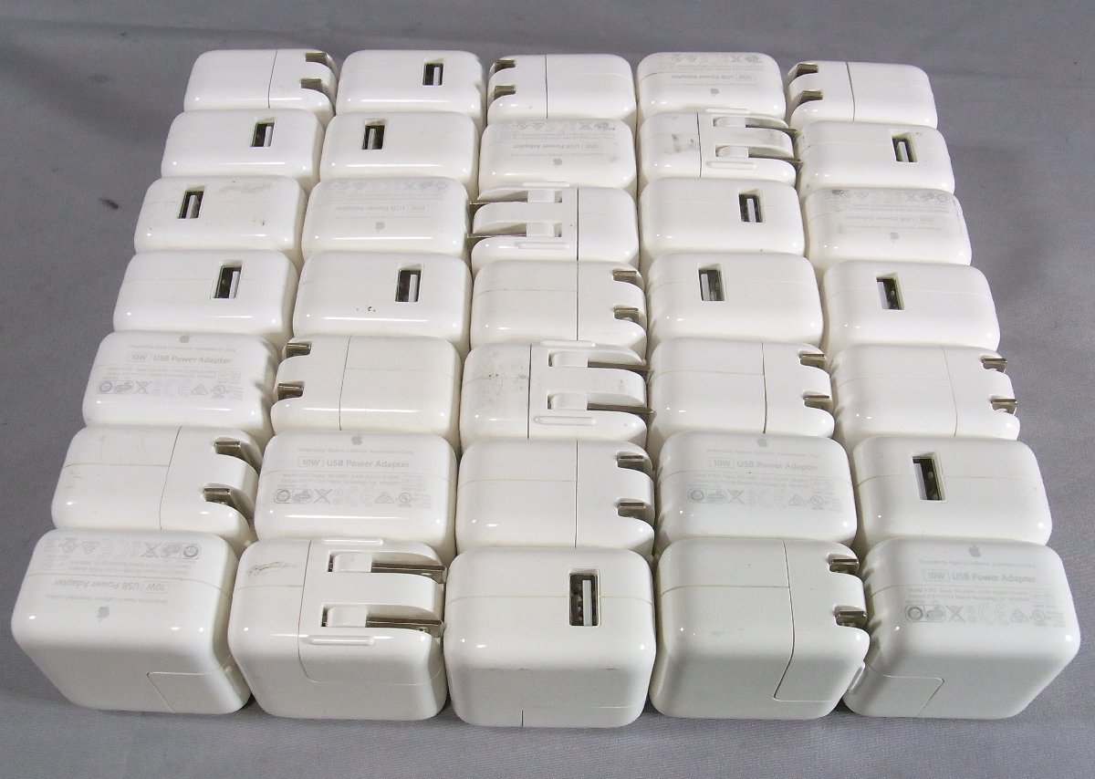 B34084 O-03066 Apple USB 充電器 A1357 ACアダプター 10W 35個セット ジャンク
