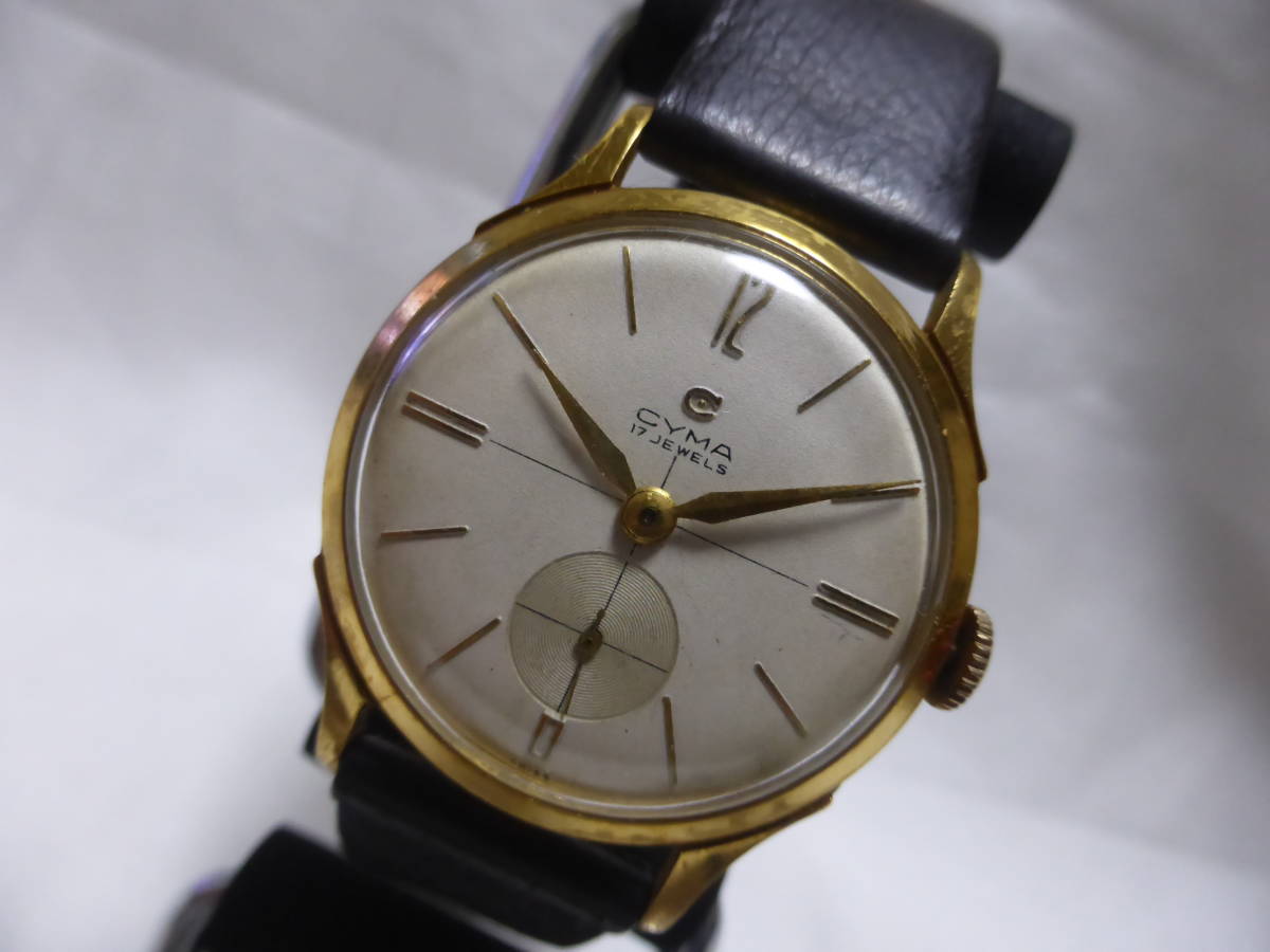 CYMA?☆シーマ? 手巻き 18K GOLD-UBERZUG 2023/2 メンズ 腕時計 訳あり 