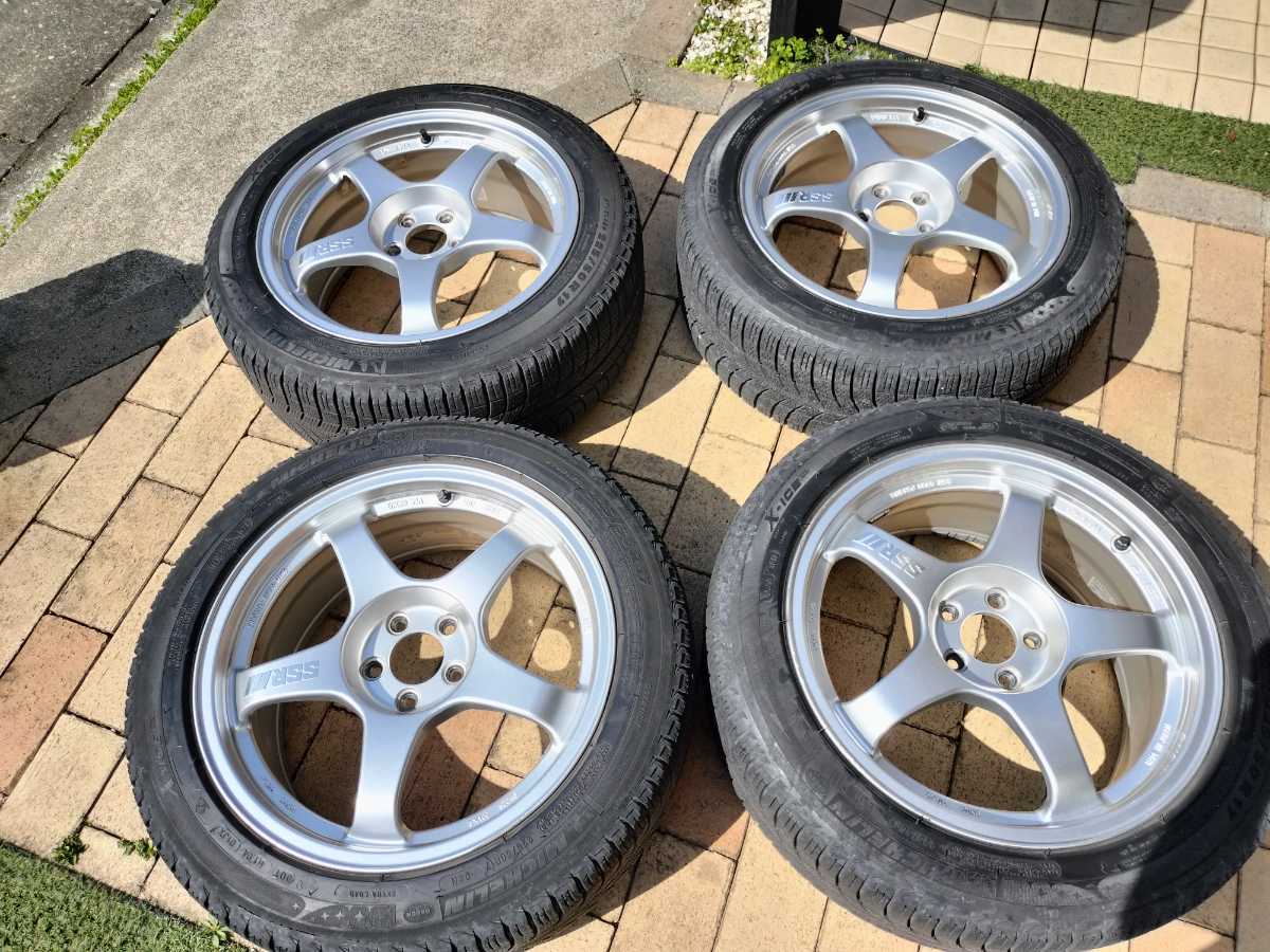 美品！群馬！SSR INTEGRAL GT2 4本 17in 5穴 PCD100 8J インセット48 