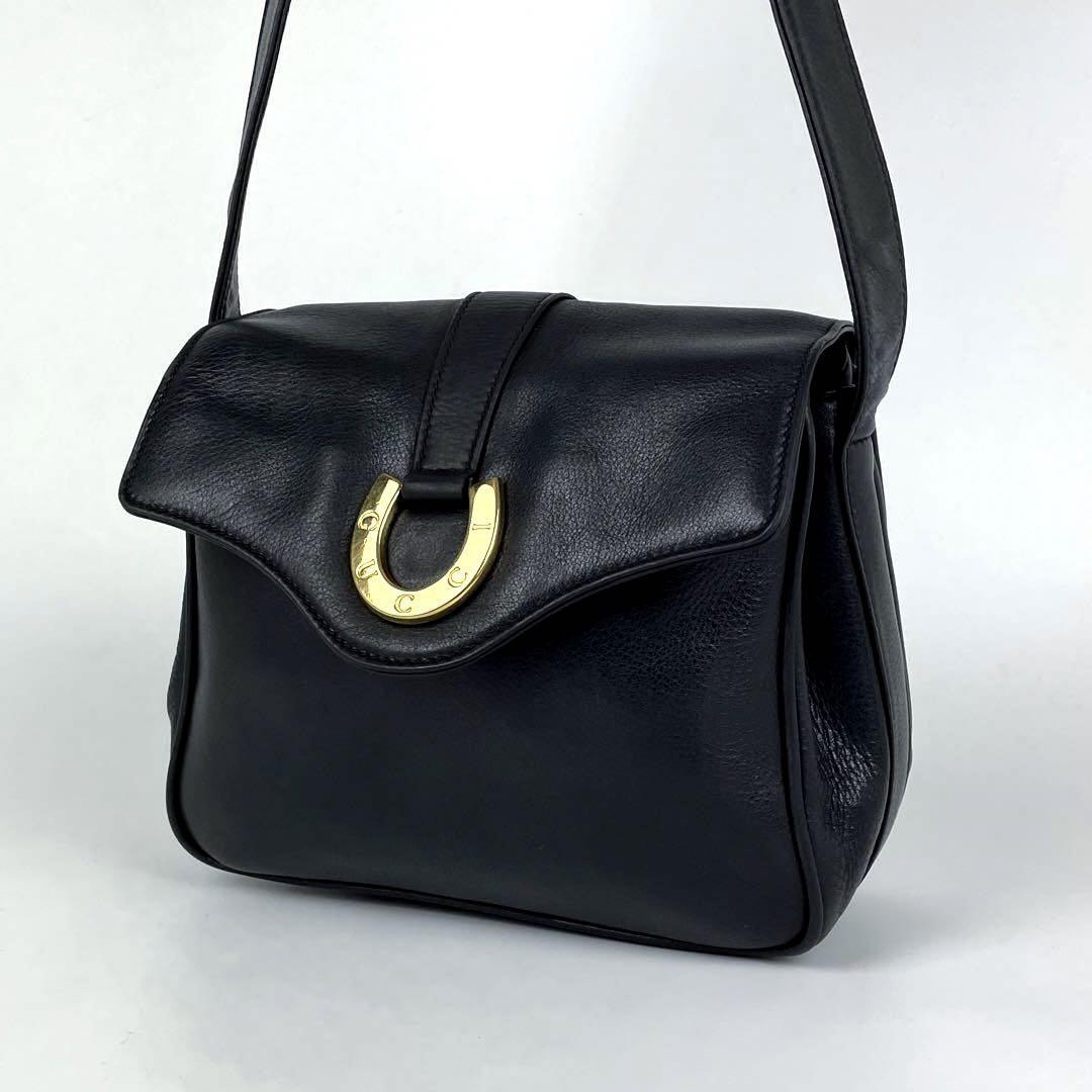 美品□GUCCI グッチ ショルダーバッグ ホースシュー 馬蹄 ゴールド金具