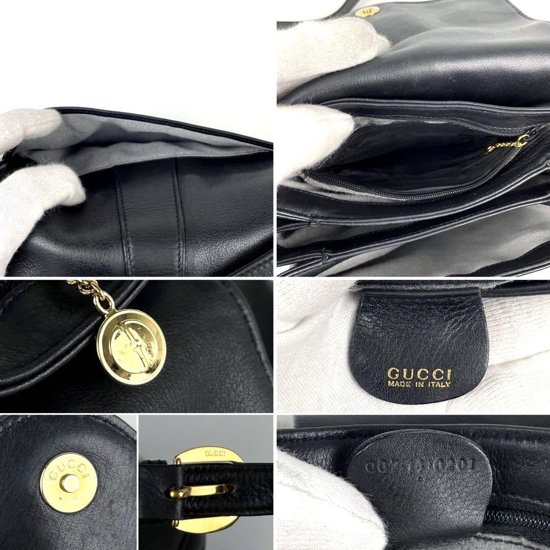 美品□GUCCI グッチ ショルダーバッグ ホースシュー 馬蹄 ゴールド金具
