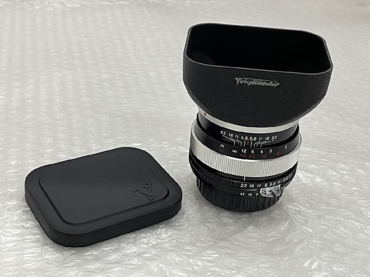 ●【Voigtlander フォクトレンダー Color Heliar カラーヘリアー 75mm F2.5 SL ニコンFマウント 中望遠レンズ 希少】SF-11713