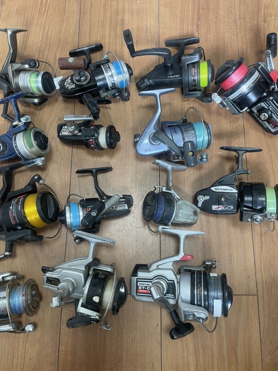スピニングリール olympic DAIWA shimano navi 1000 14台まとめて売る